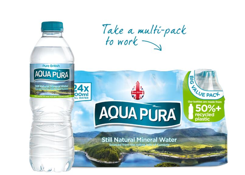 Aqua Pura Still Natural Mineral Water 24x500ml
