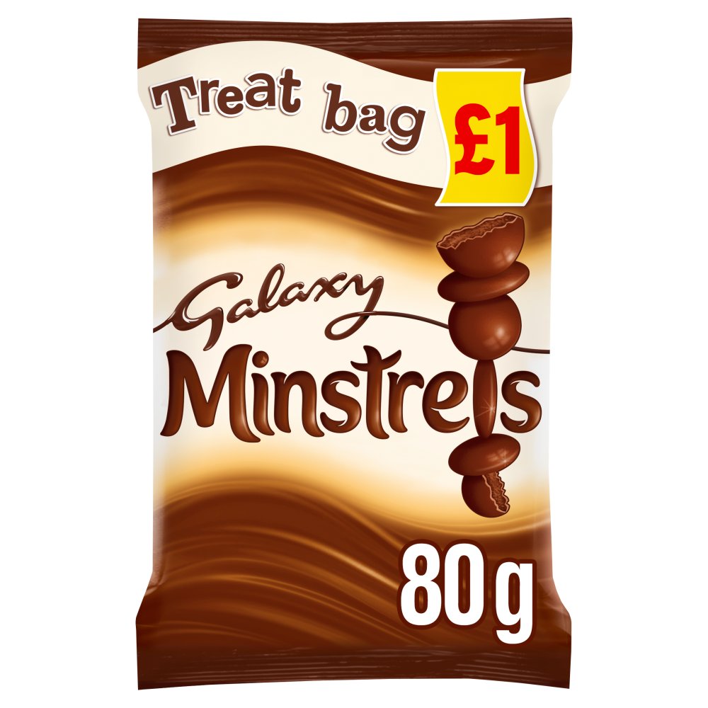 Galaxy Minstrels Chocolate £1 PMP Treat Bag 80g