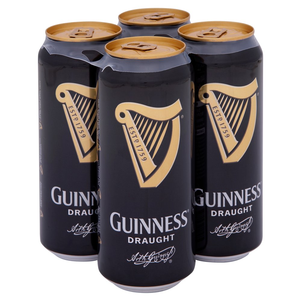 Guinness Draught Stout Beer 4 x 440ml