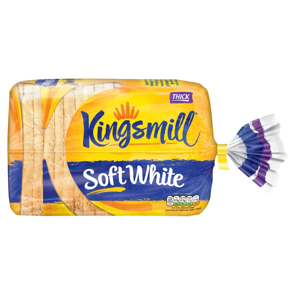 Kingsmill Soft White Bread Thick 800g