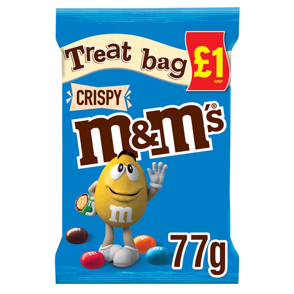 M&M's Crispy Chocolate Treat Bag 77g