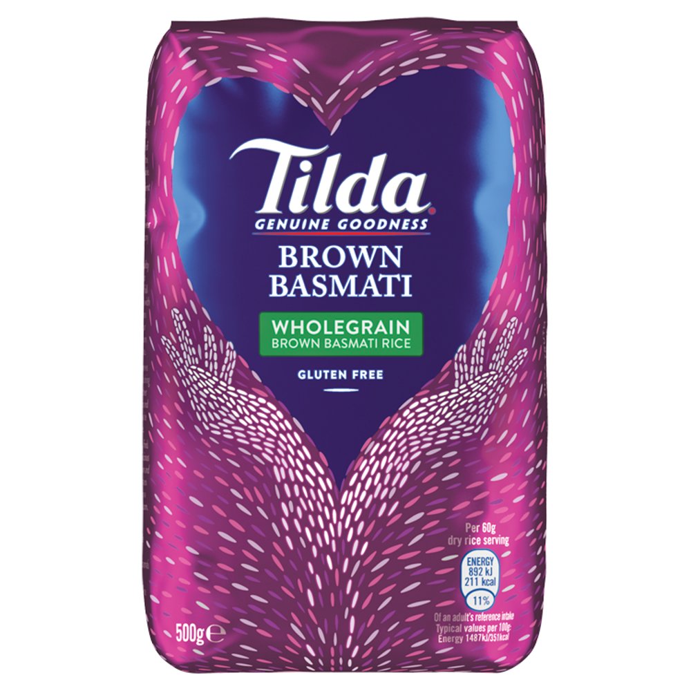 Tilda Brown Basmati Rice 500g